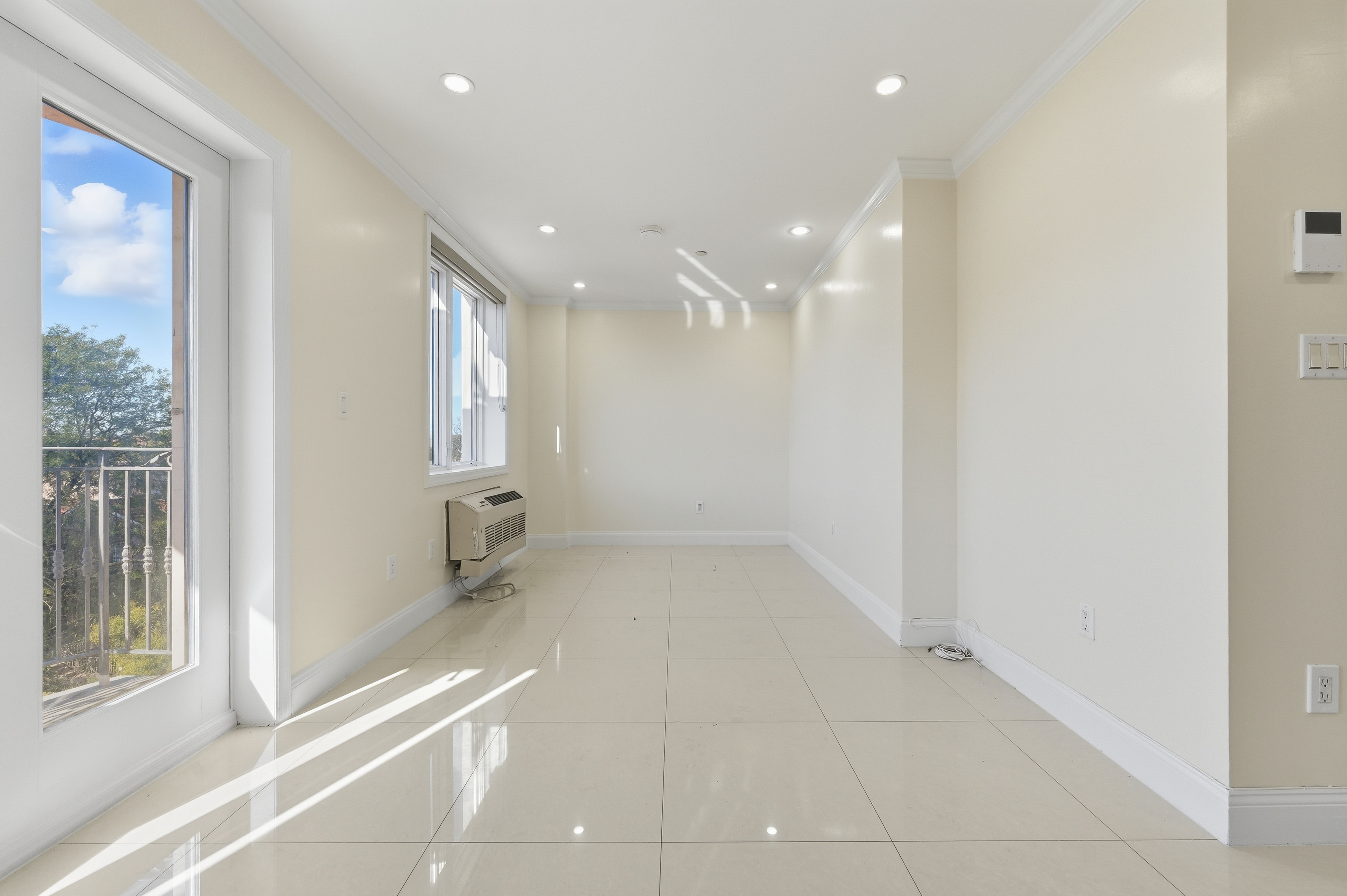 Interior dining and living area